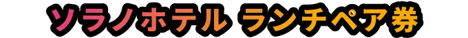 ソラノホテル ランチペア券